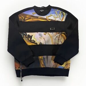 COTE DE NUITS Neoprene Dali Melting Clock Men's M Sweatshirt Streetwear